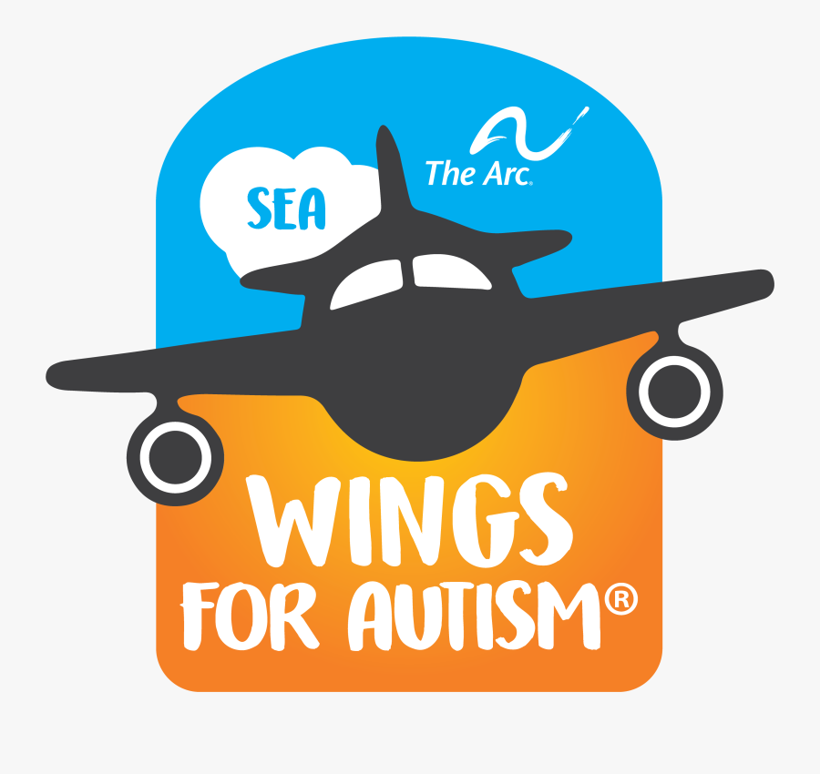 Wings For Autism Logo, Transparent Clipart