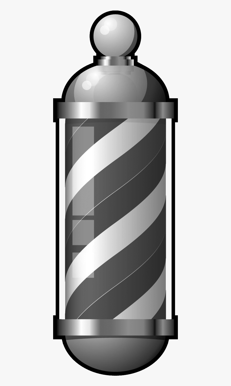 Transparent Barber Shop Clipart - Barber Shop Pole, Transparent Clipart
