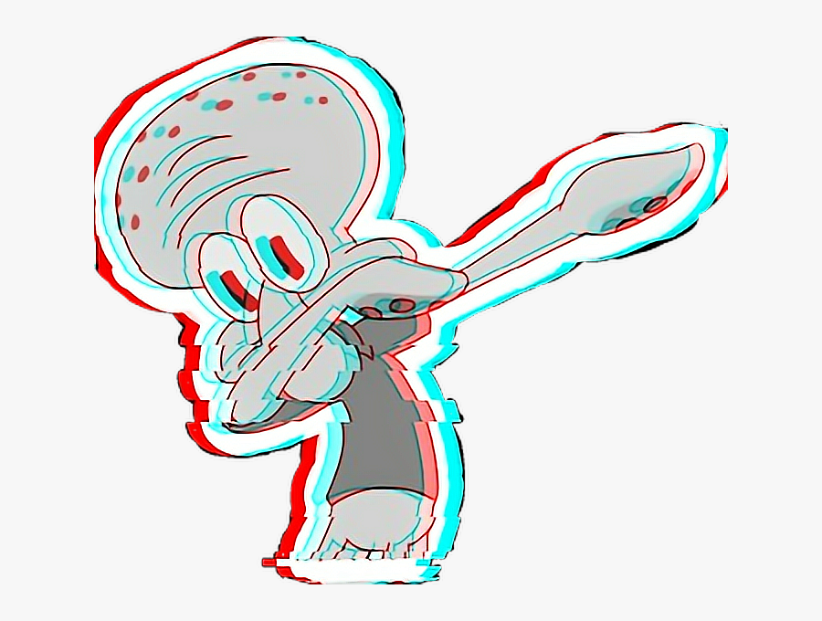 Dab Squidward Png - Squidward Dab, Transparent Clipart