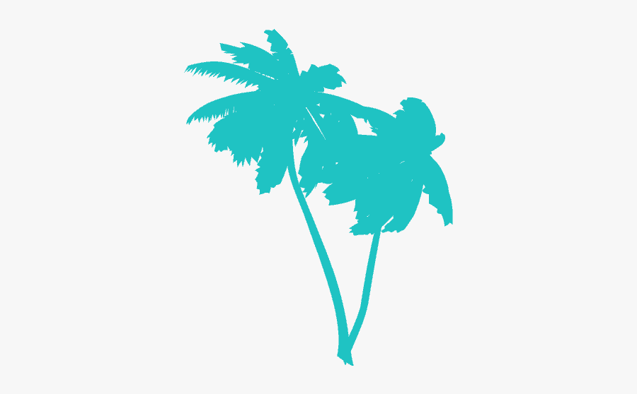 Palm Tree Png Blue - Palm Trees Clip Art, Transparent Clipart