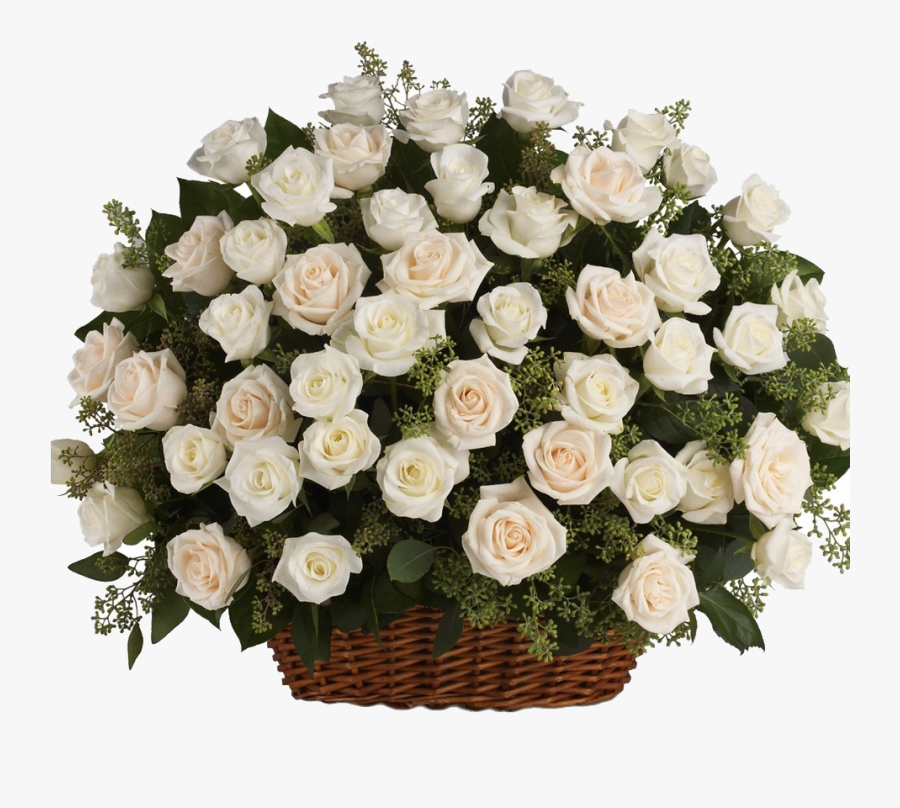 White Roses Png Hd Background Flower Bouquet On Basket Free Transparent Clipart Clipartkey