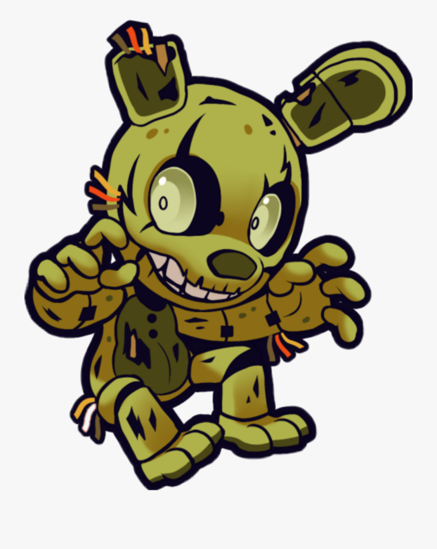 #fnaf #fnaf #fnaf3 #sticker #fnafsticker #springtrap❤ - Springtrap Clipart Cute, Transparent Clipart