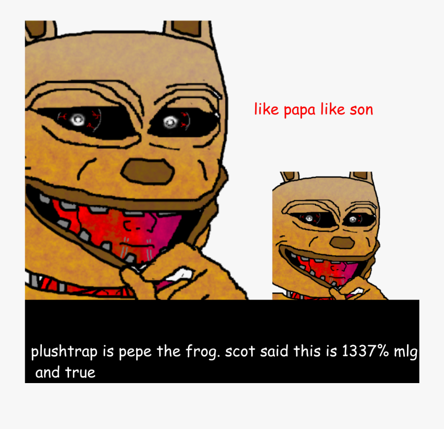 Transparent Crazy Frog Png - Springtrap Pepe, Transparent Clipart