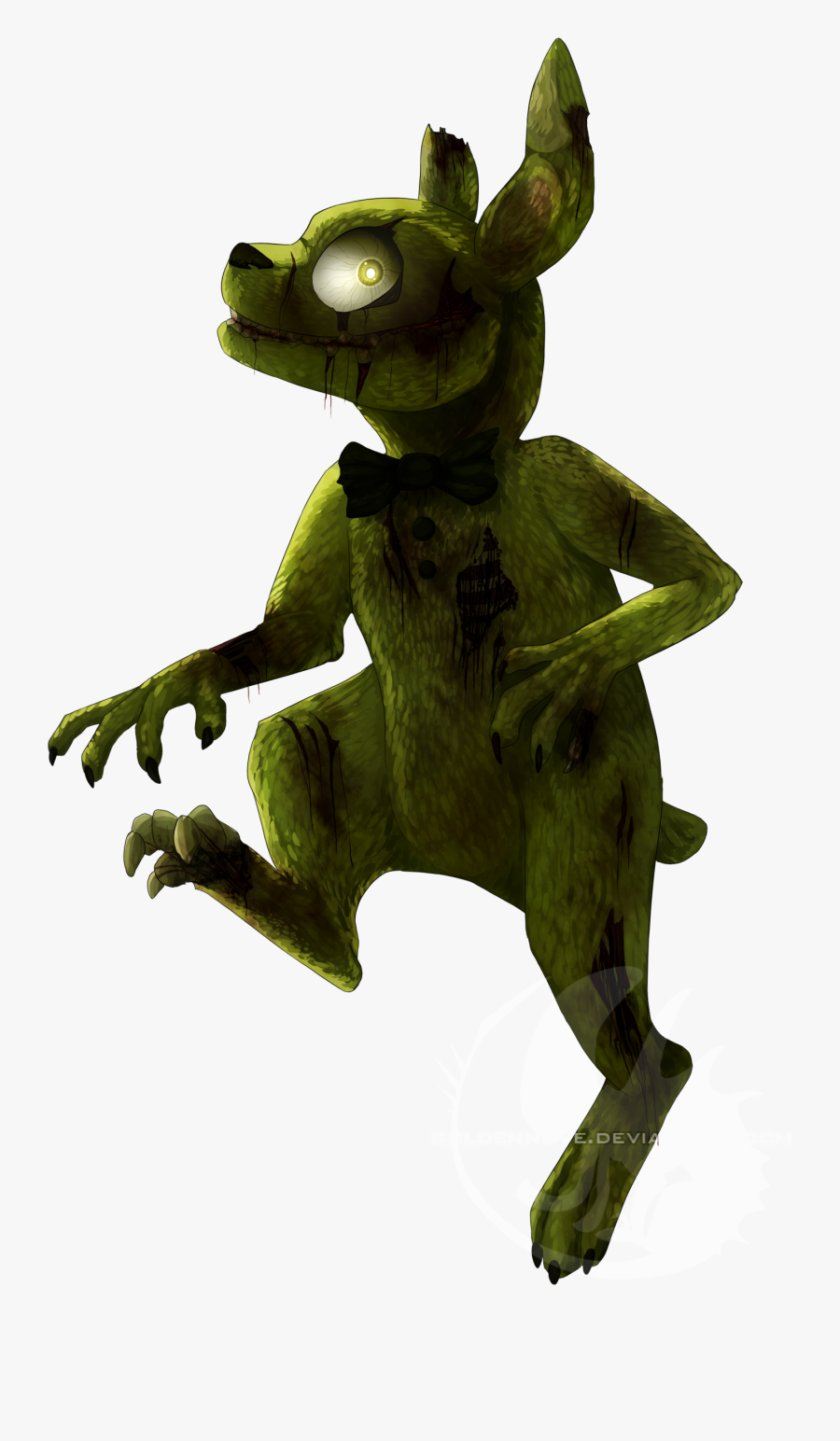 Springtrap "the Rotten Bunny - Rotten G Freddy, Transparent Clipart