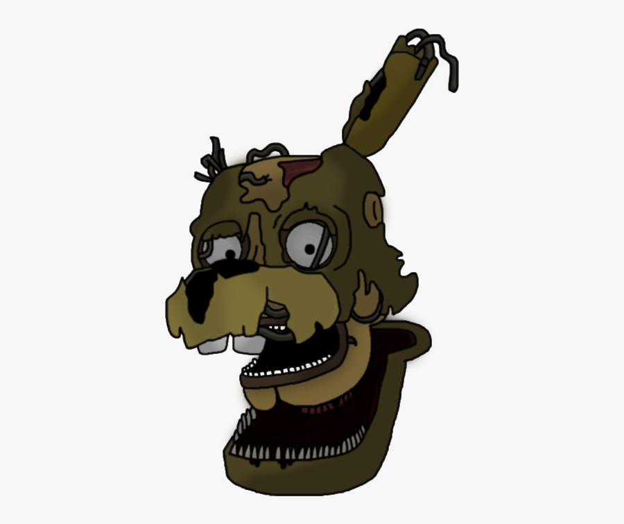 Drawn Mouse Transparent - Springtrap Full Body Drawing, Transparent Clipart