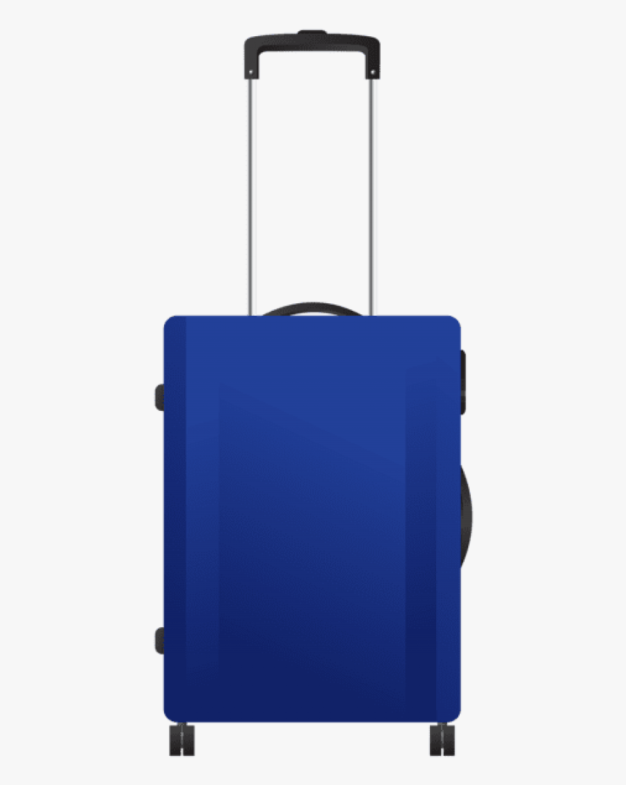 Free Png Download Blue Trolley Travel Bag Clipart Png - Clip Art, Transparent Clipart