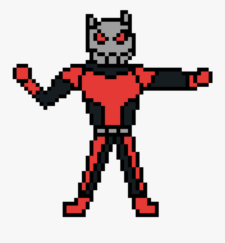 Transparent Antman Logo Png - Ant Man Pixel Art Transparent, Transparent Clipart