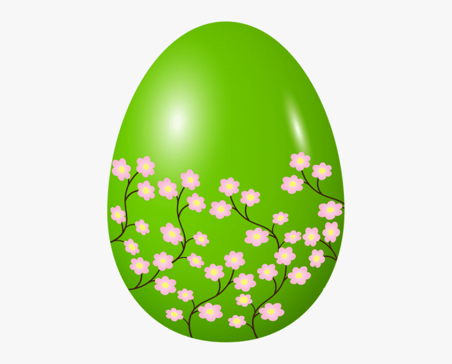 Easter Spring Egg Green Png Clipart , Png Download - Png Oeufs Rose, Transparent Clipart