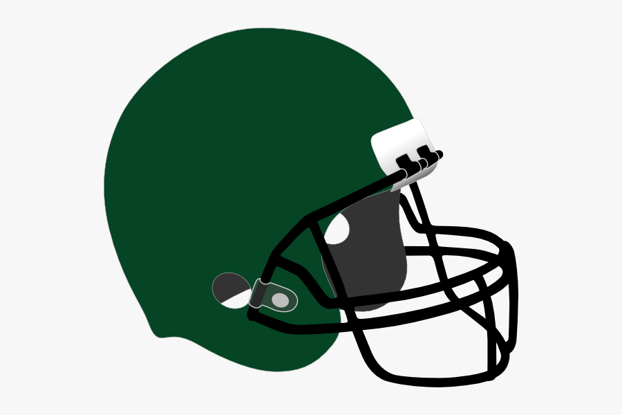 Dark Green Football Helmet Clip Art At Clker - Black Football Helmet Png, Transparent Clipart