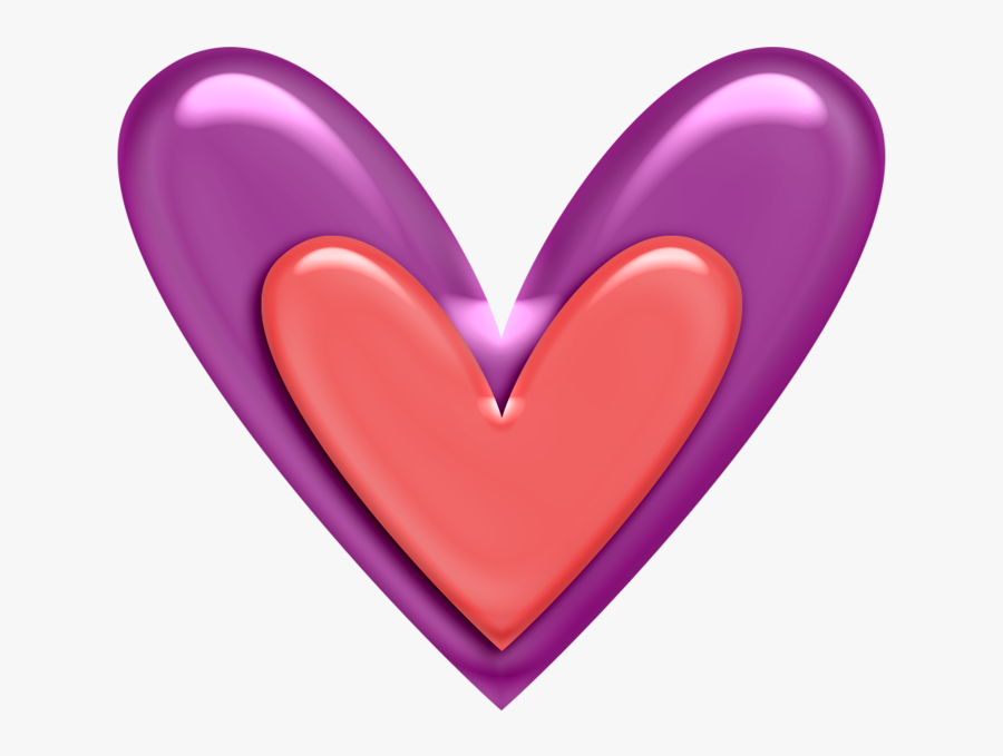 Transparent Hearts Clip Art Png - Heart, Transparent Clipart