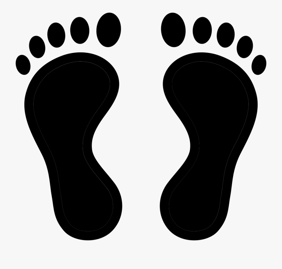 Footprint Png Icon Free - Heart Baby Feet Png, Transparent Clipart