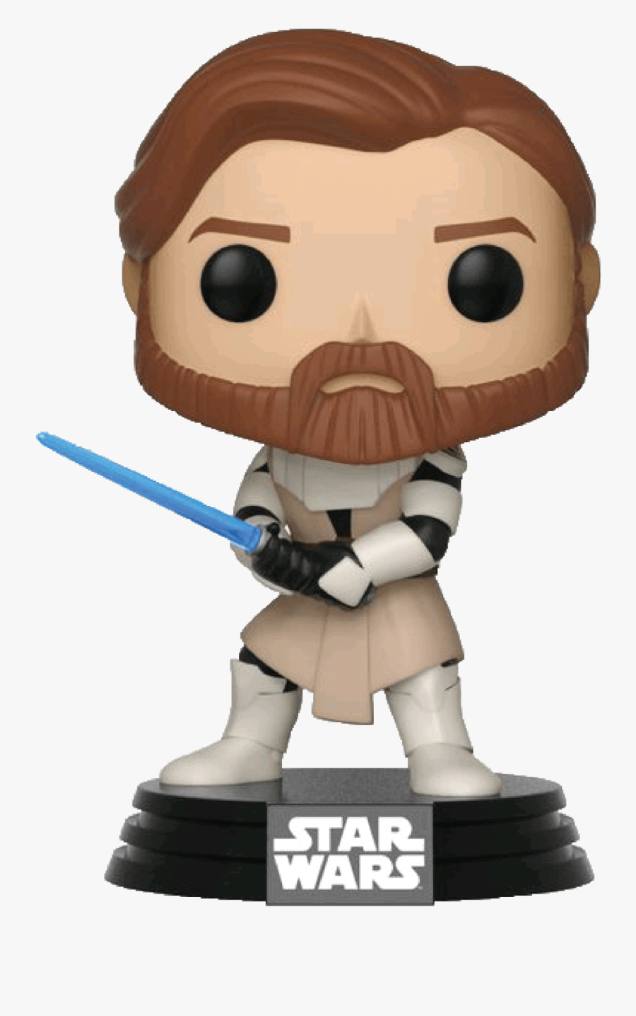 Transparent Obi Wan Kenobi Clipart - Star Wars The Clone Wars Funko Pop, Transparent Clipart