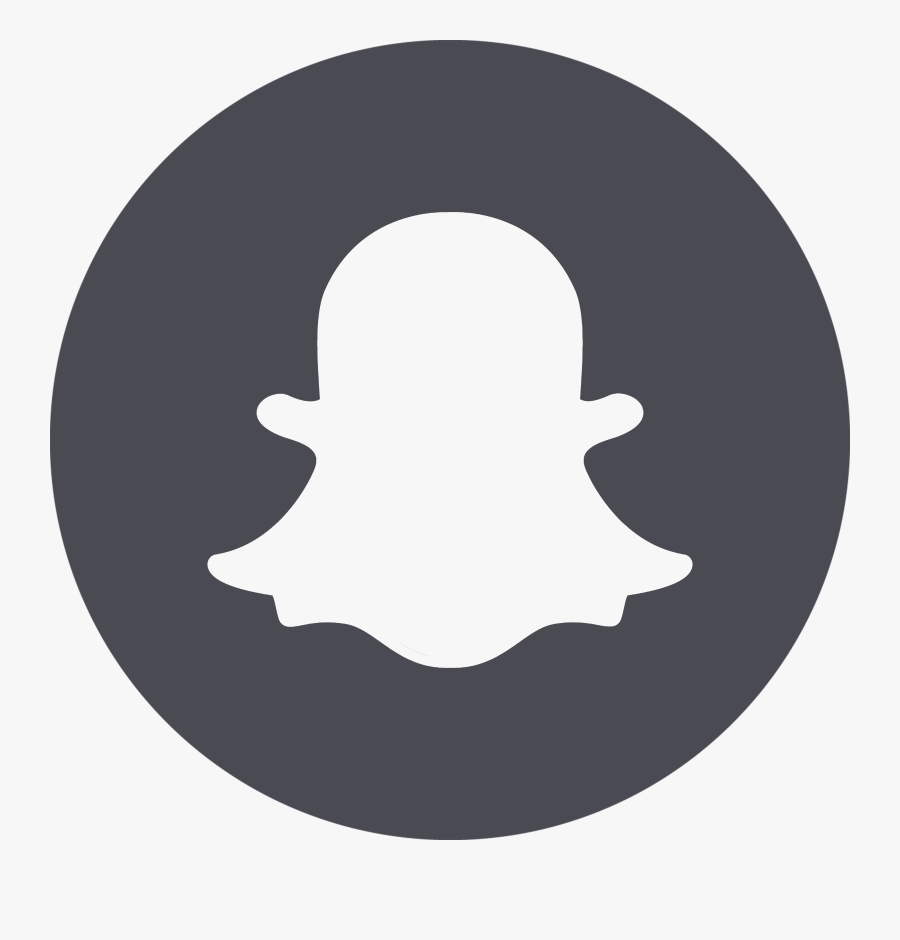 Snapchat Logo Png Social Media - Snapchat Logo Png Grey, Transparent Clipart