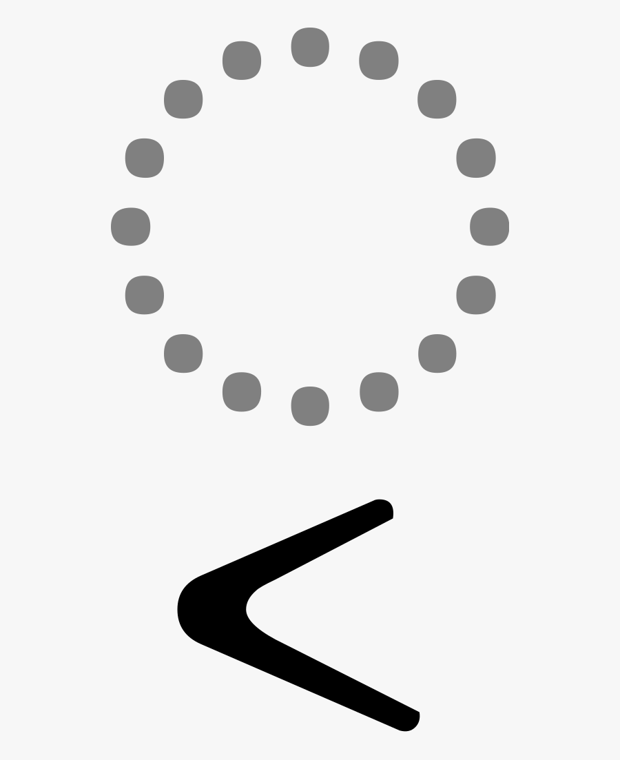 Left Arrowhead Below - Dot Circle Monogram Frame Svg Free, Transparent Clipart