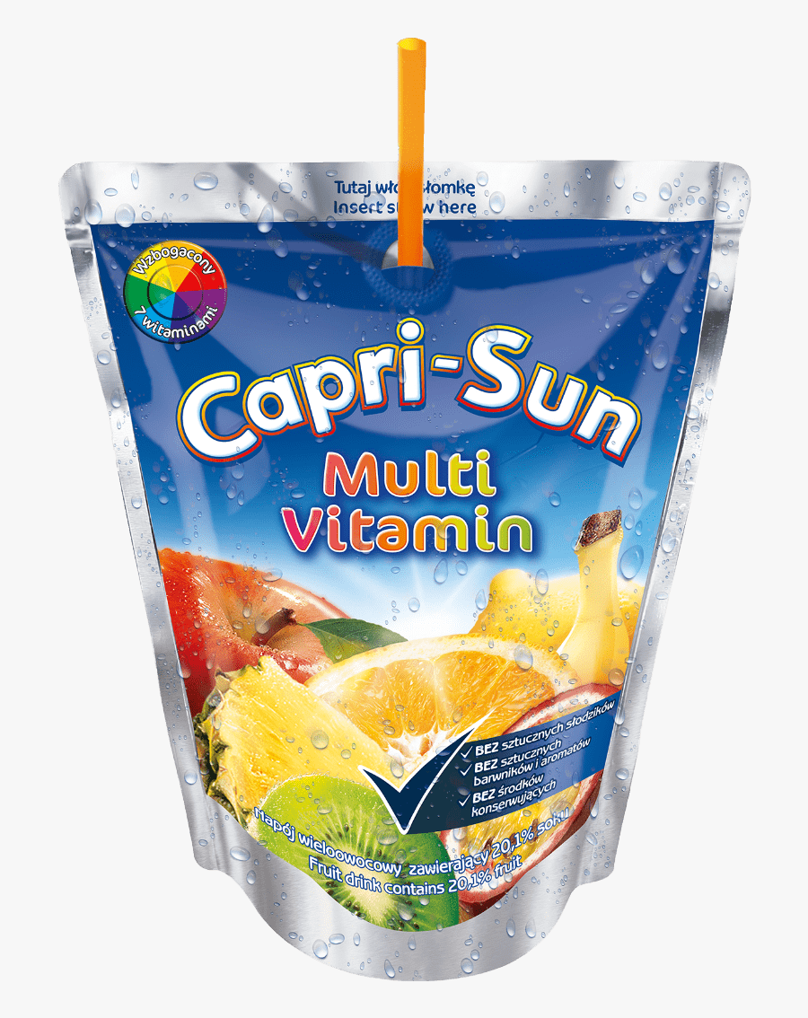 Transparent Capri Sun Png - Capri Sun Juice Strawberry, Transparent Clipart