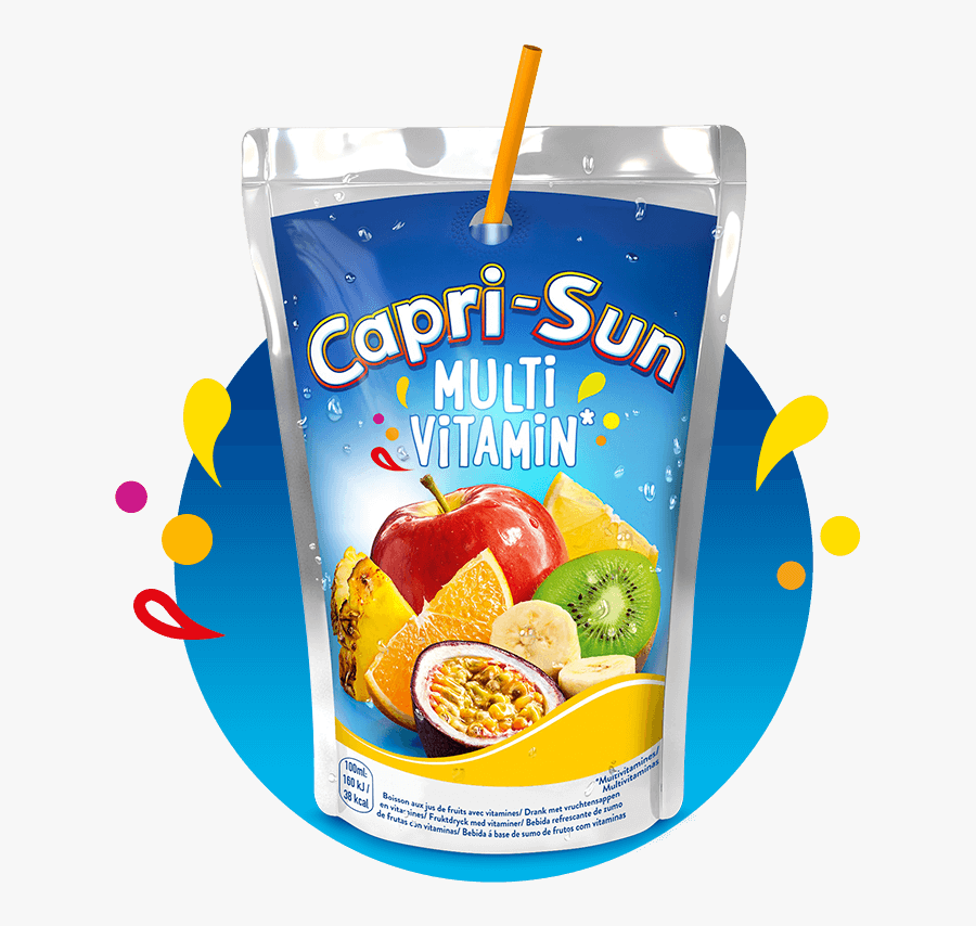 Transparent Juice Pouch Clipart - Capri Sun, Transparent Clipart