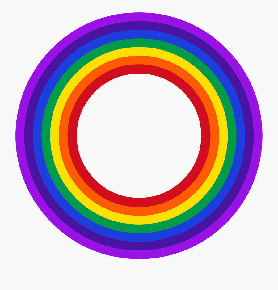 Purple,circle,line - Rainbow Circle Clipart, Transparent Clipart