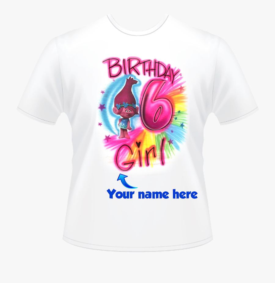 T Shirt Design Birthday Girl, Transparent Clipart