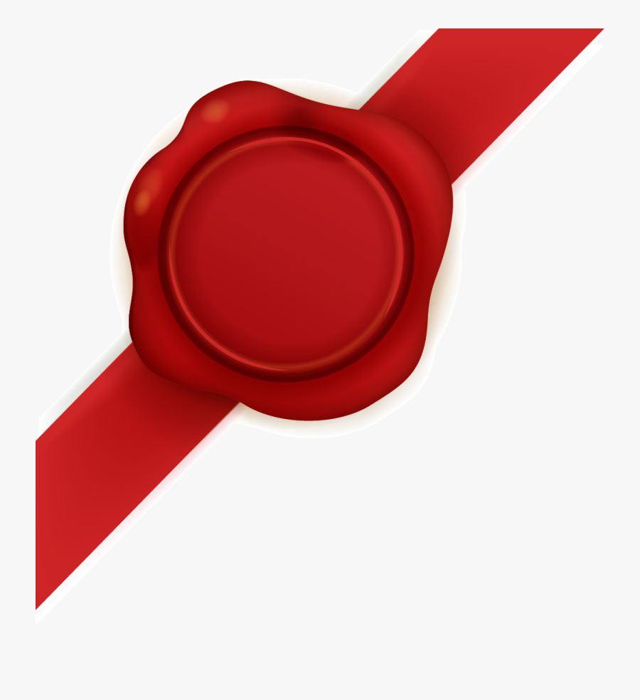 Sealing Wax Red Seal - Circle, Transparent Clipart