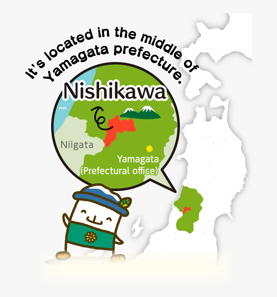 Nishikawa／it"s Located In The Middle Of Yamagata Prefecture, Transparent Clipart