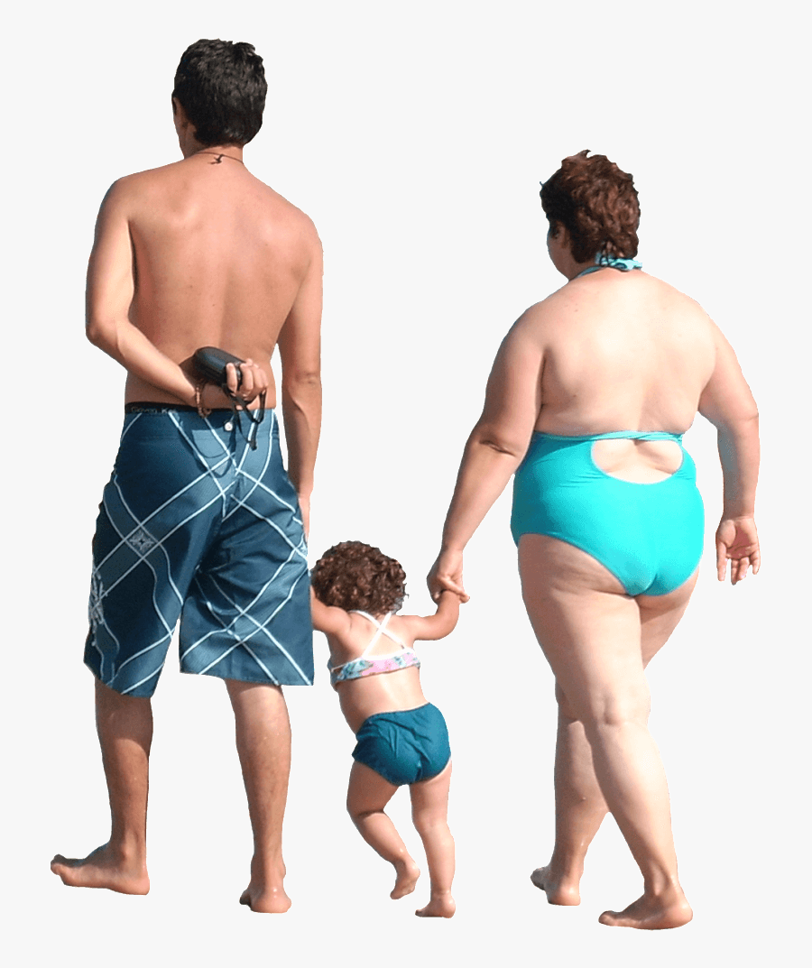 Walking In Beach - People Walking On Beach Png, Transparent Clipart