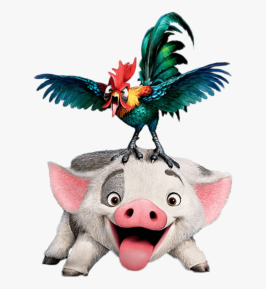 Pua Moana Png - Pua And Hei Hei, Transparent Clipart