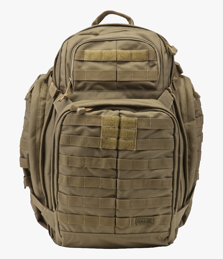 Military Tactical Backpack Camping Hiking Trekking - 5.11 Rush 72 Sandstone, Transparent Clipart