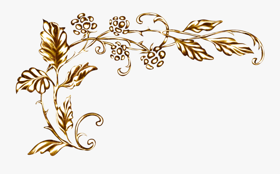 Manuscript Gold Ornament Corner Mosaic Illuminated - Transparent Corner Ornaments Png, Transparent Clipart