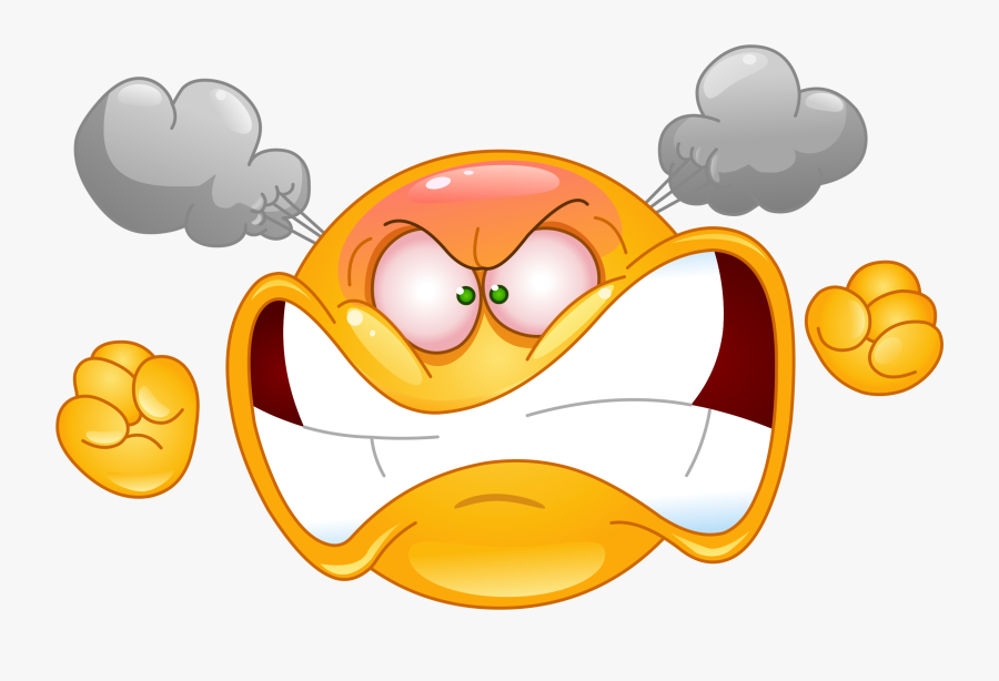 Steaming Mad Emoji 99 Decal , Free Transparent Clipart - ClipartKey