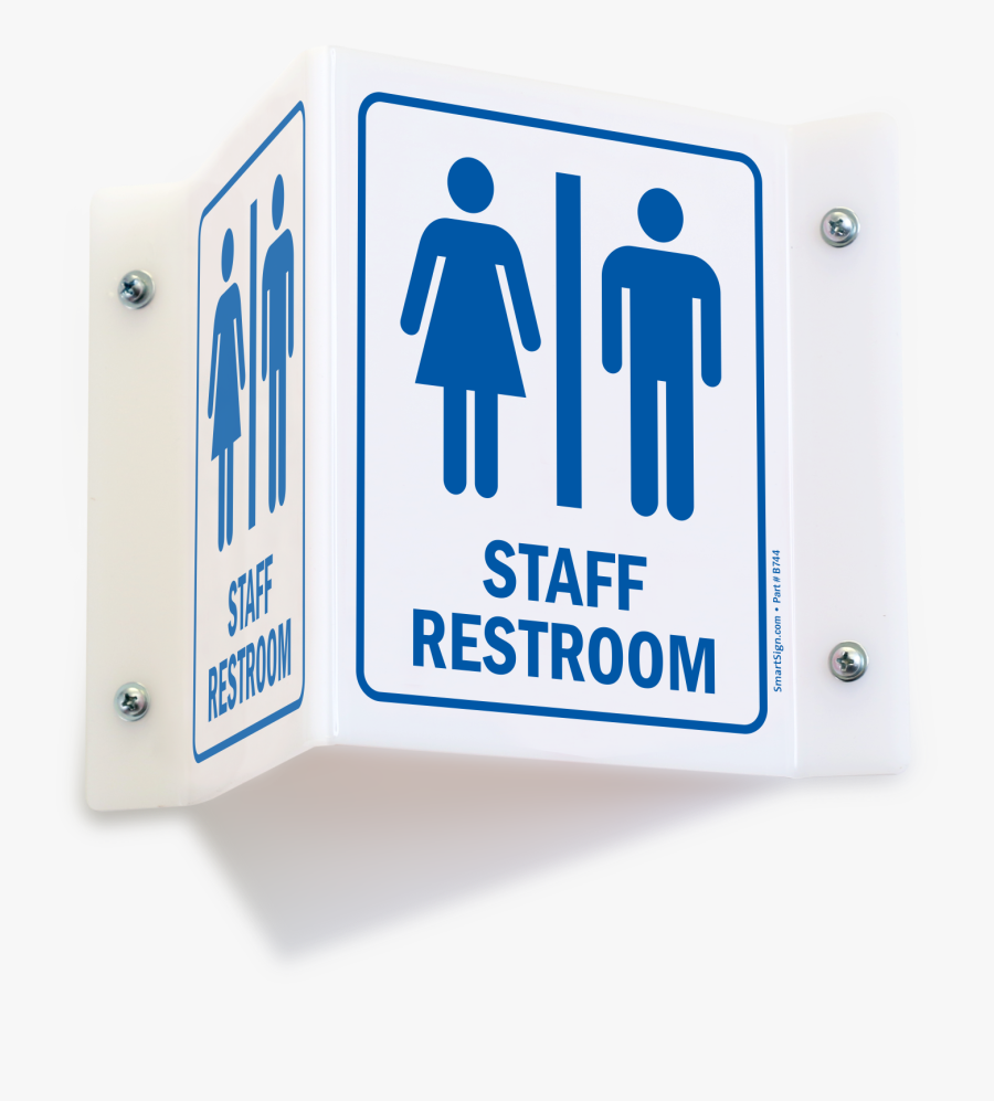 Transparent Ladies Restroom Clipart - Unisex Bathroom Sign, Transparent Clipart