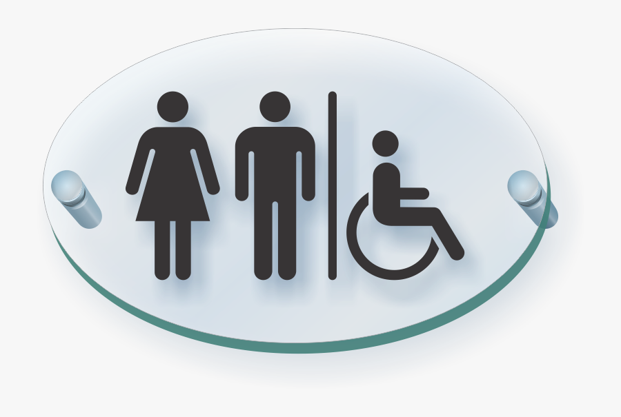 Zoom Price - Ada Unisex Restroom Signage, Transparent Clipart