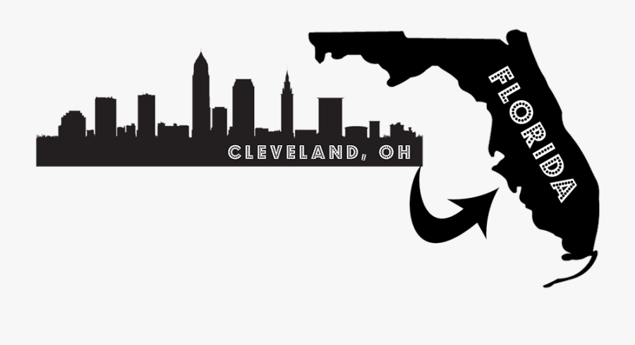 Cleveland Skyline Clip Art - Cleveland Skyline Silhouette, Transparent Clipart