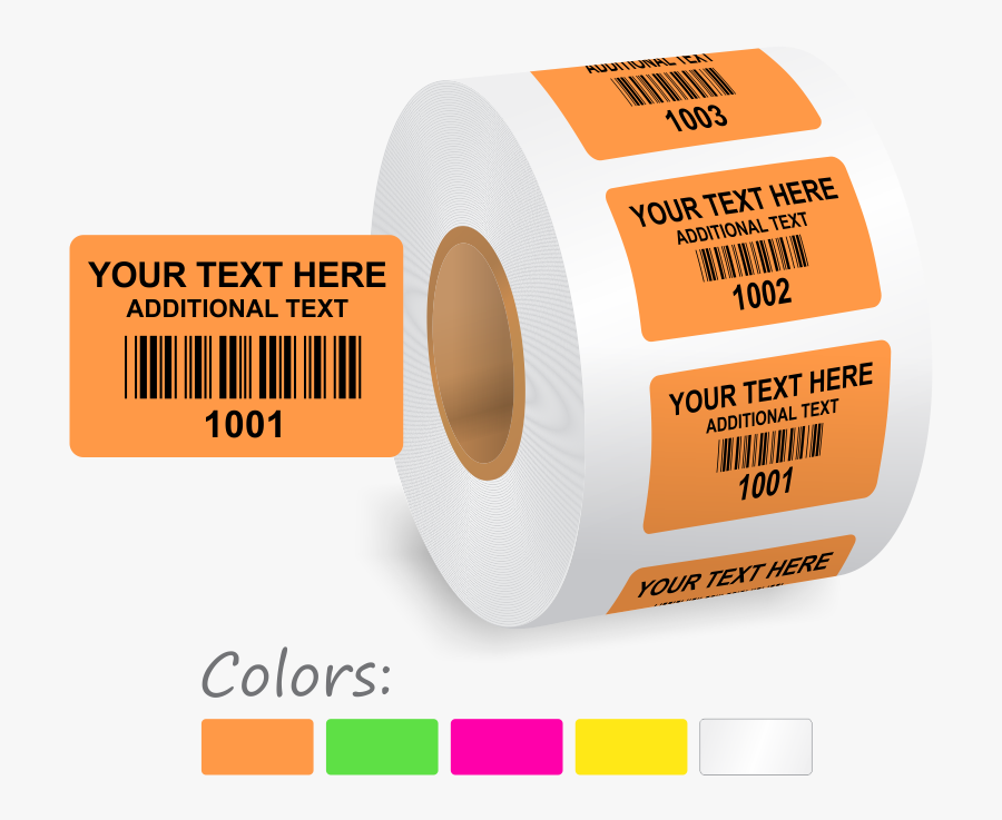 Clip Art Consecutive Number Labels Zoom - Barcode Stickers Png, Transparent Clipart