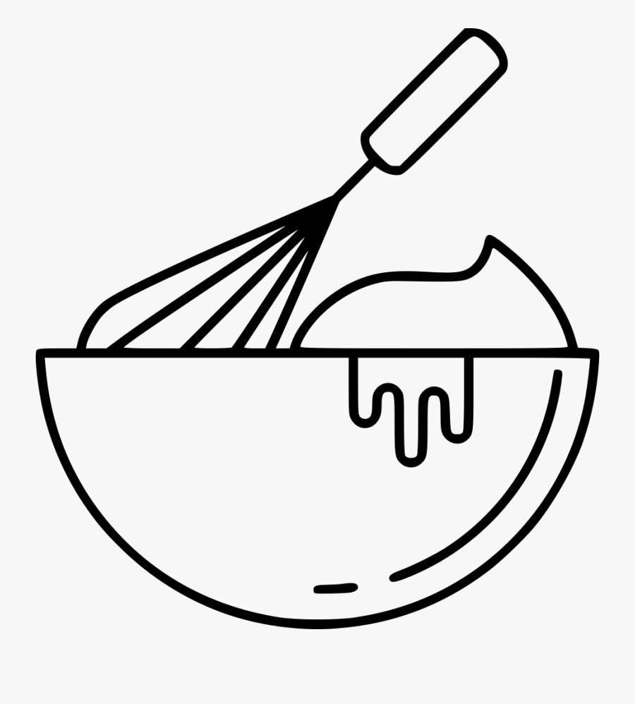 Transparent Whisk Clipart - Drawing Whisk And Bowl, Transparent Clipart