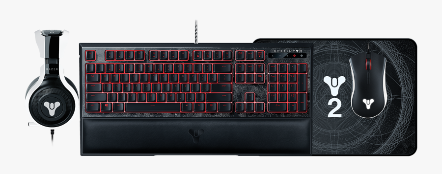 Keyboard Clipart Ergonomic - Destiny 2 Razer Ornata Chroma, Transparent Clipart