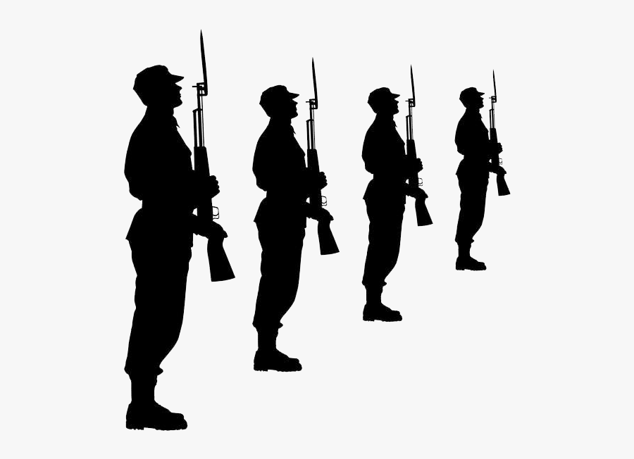Soldier Royalty-free Free Content Copyright Clip Art - Army Drill Team Silhouette, Transparent Clipart