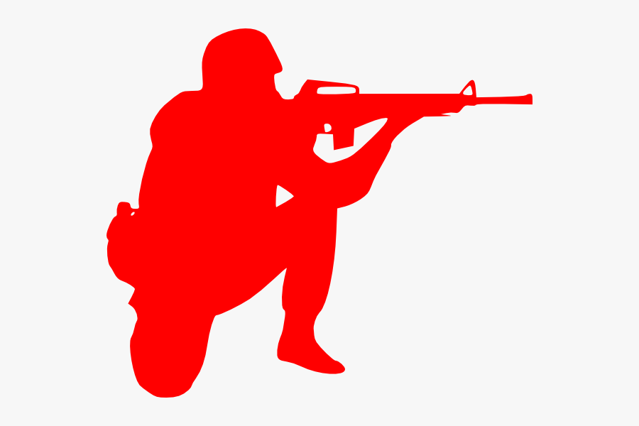 Silhouette Soldier Clipart, Transparent Clipart