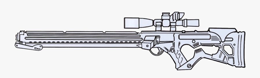Drawn Sniper M4 Carbine - E 11s Star Wars, Transparent Clipart