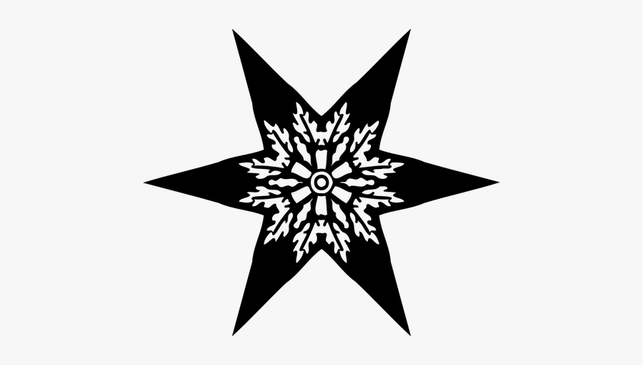 Five-pointer Star Silhouette - Звезда Силуэт Png, Transparent Clipart