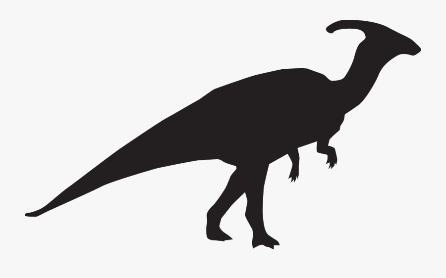 Parasaurolophus Dinosaur Tyrannosaurus Silhouette Clip - Dinosaur Silhouette Triceratops, Transparent Clipart