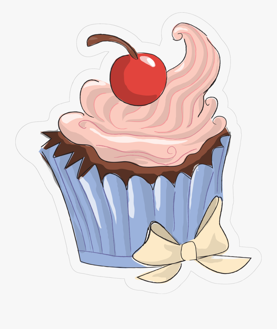 Cupcake Print & Cut File - Cupcake, Transparent Clipart