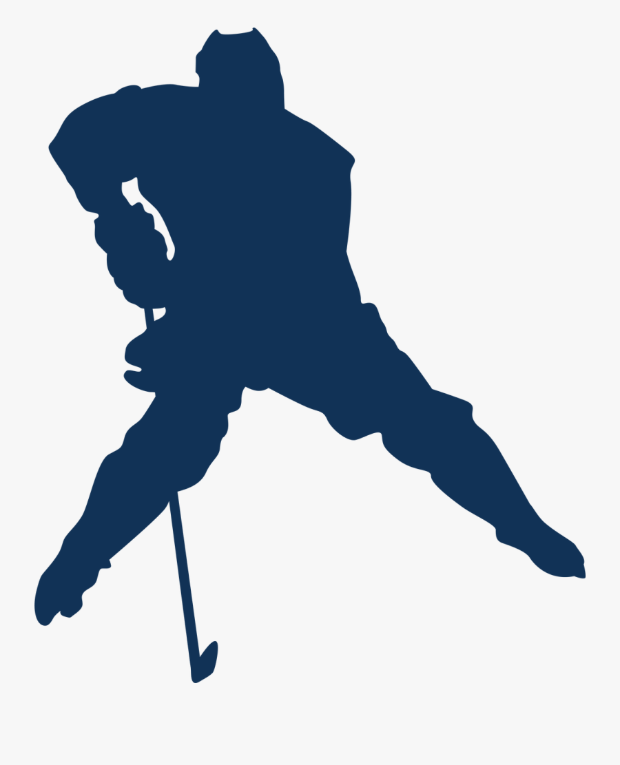 Clip Art Svg Cut File Snap - Hockey Silhouette, Transparent Clipart