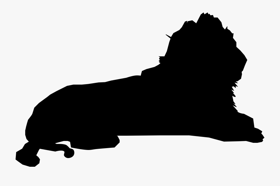 Lion At Rest Clip Arts - Lion Png Silhouette, Transparent Clipart