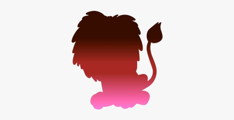Transparent Cute Lion Silhouette, Clipart - Illustration, Transparent Clipart