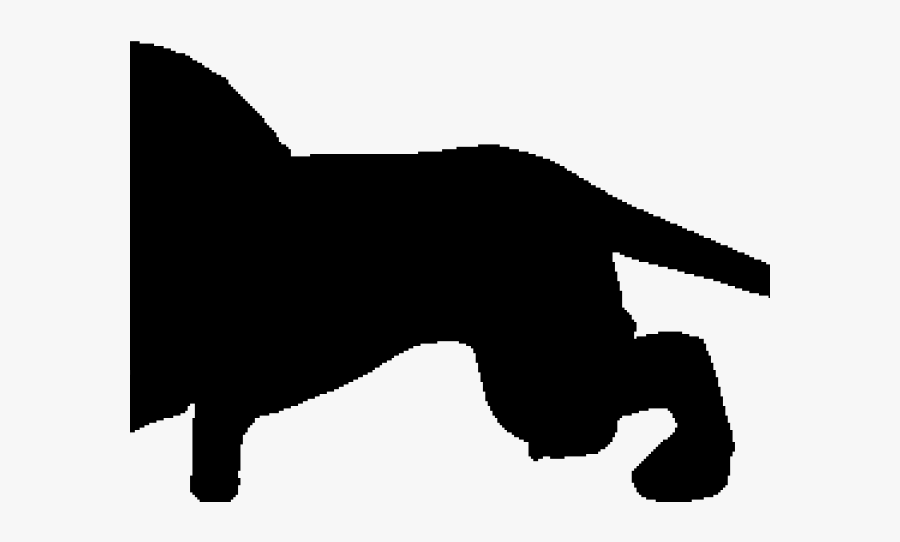 Lion Clipart Silhouette - Cat Jumps, Transparent Clipart