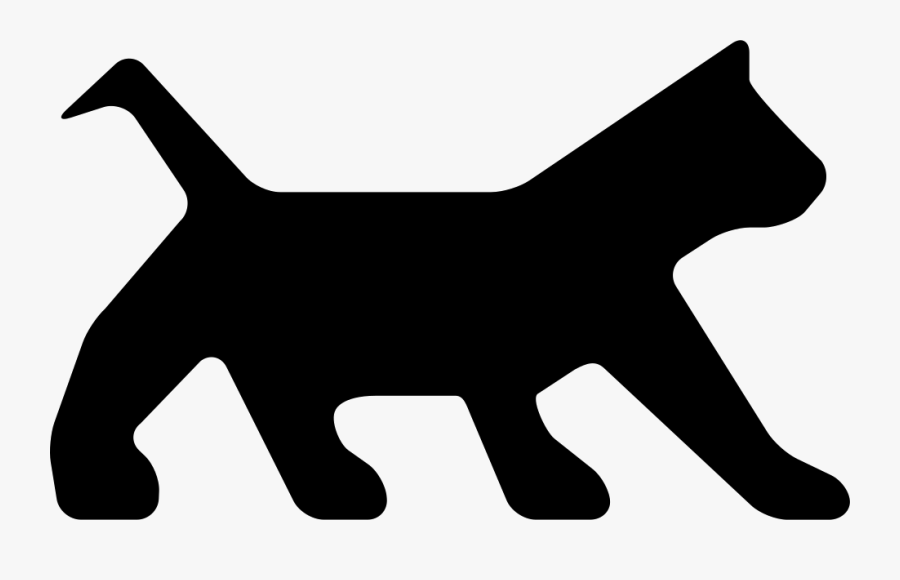 Cat Dog Black Silhouette Clip Art, Transparent Clipart