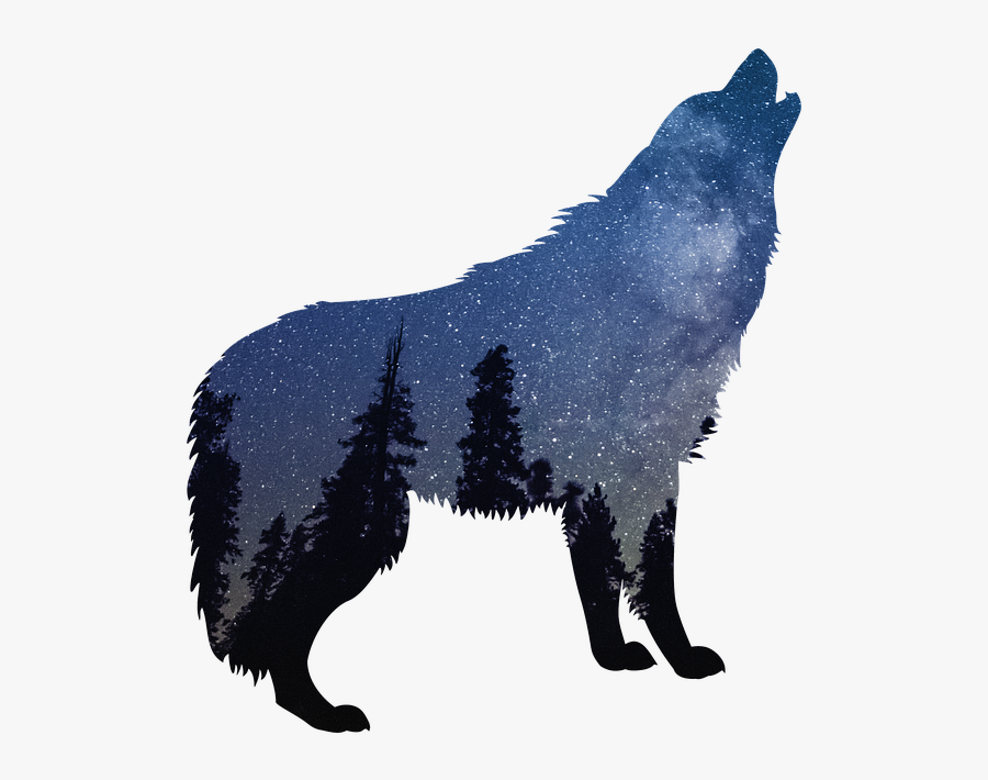 Wolf Eyes Png - Wolf Howl Silhouette Png, Transparent Clipart