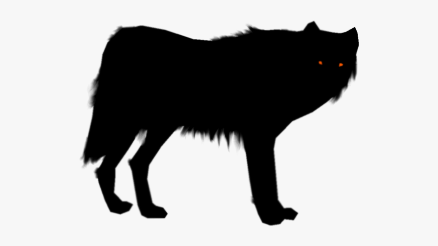 Arctic Wolf Silhouette Dire Wolf Clip Art - Silhouette Of A Angry Wolf, Transparent Clipart