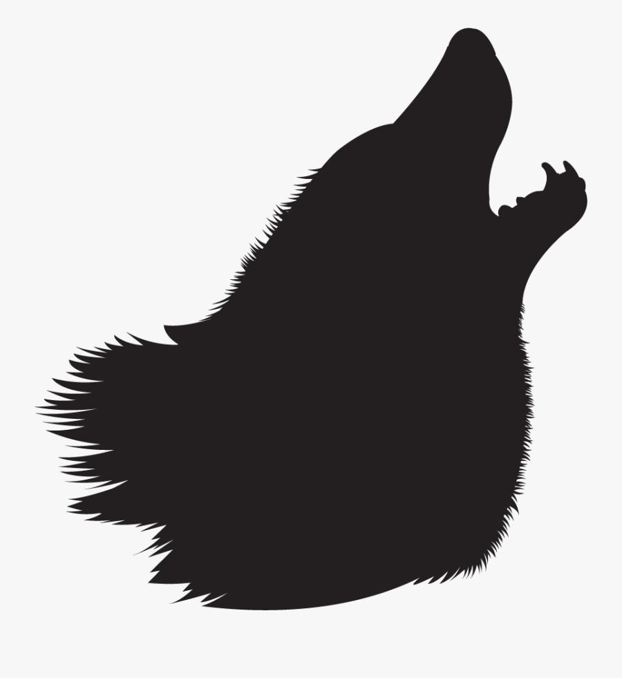 Clip Art Animals Four Legged Mammals Howling Wolf Silhouette - Wolf Silhouette Png, Transparent Clipart