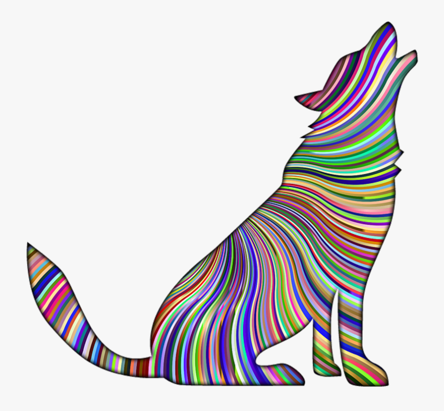 Wolf Color Silhouette Free Photo, Transparent Clipart